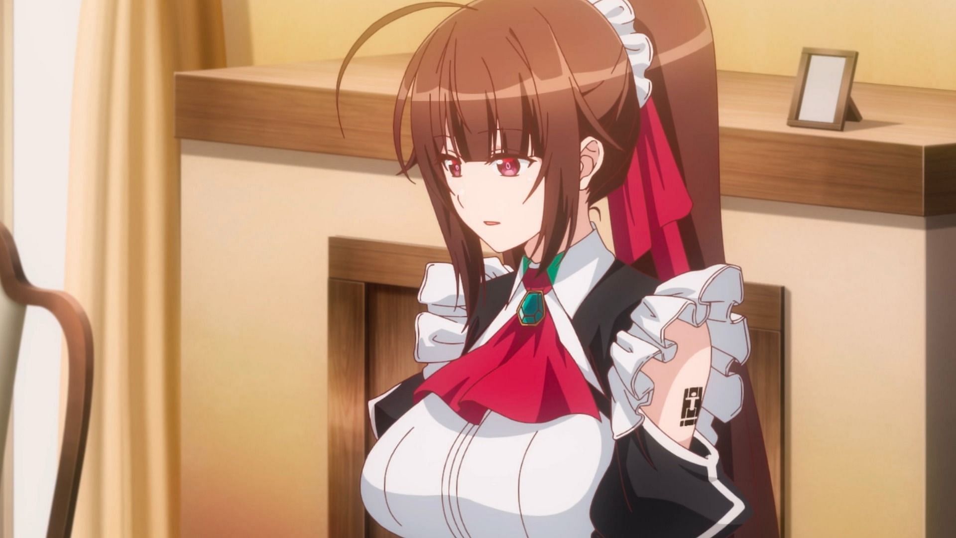Amagi in I'm the Evil Lord of an Intergalactic Empire episode 9 (Image via Quad)